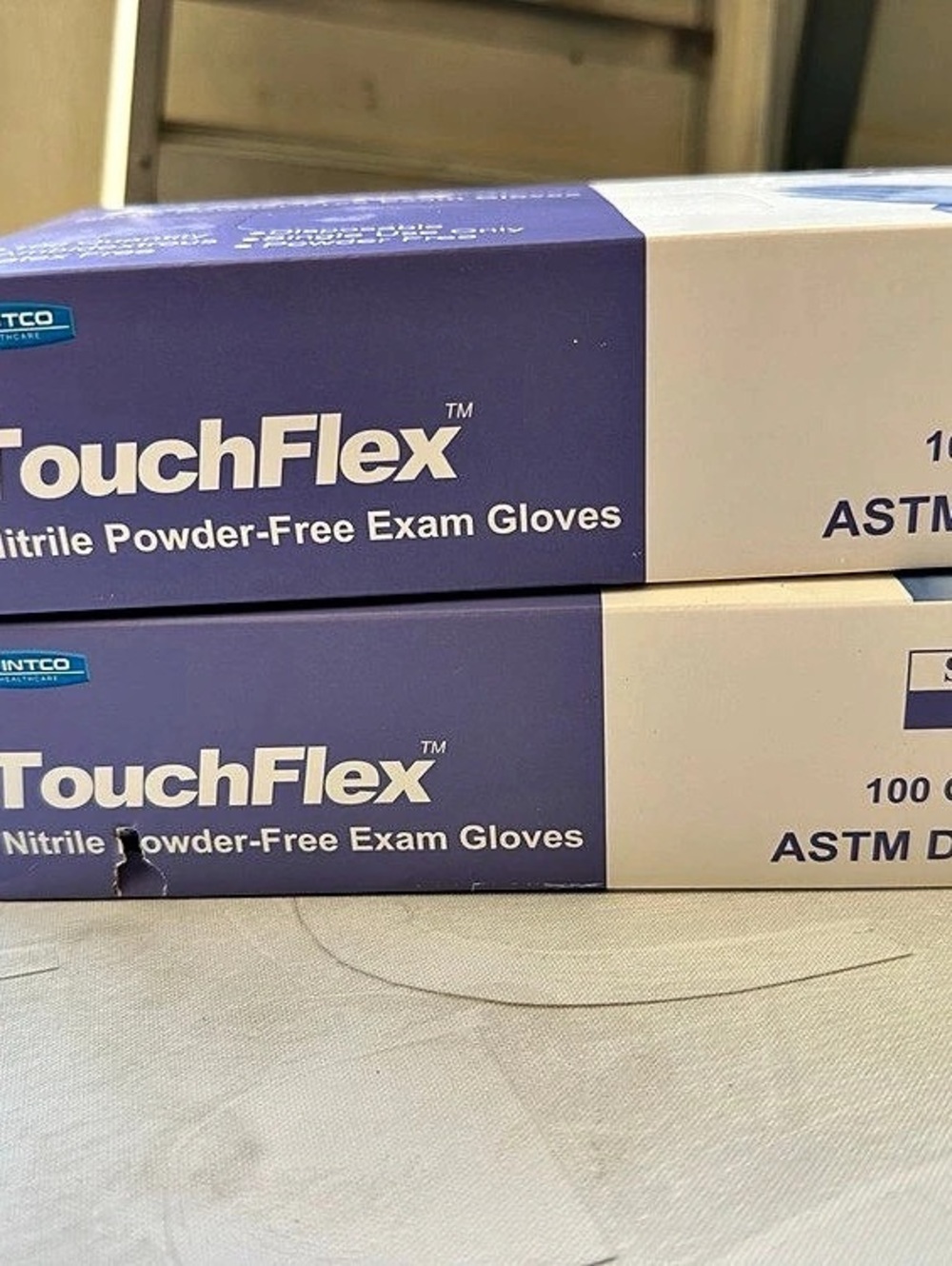 Inteco TouchFlex Nitrile Powder-Free Exam Gloves Size Small